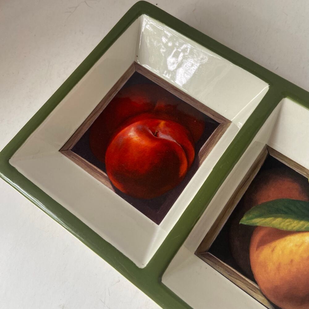 Certified International Fruit Gallery Relish Tray Jay Mercado Designs 18 3/4” - Picture 2 of 10